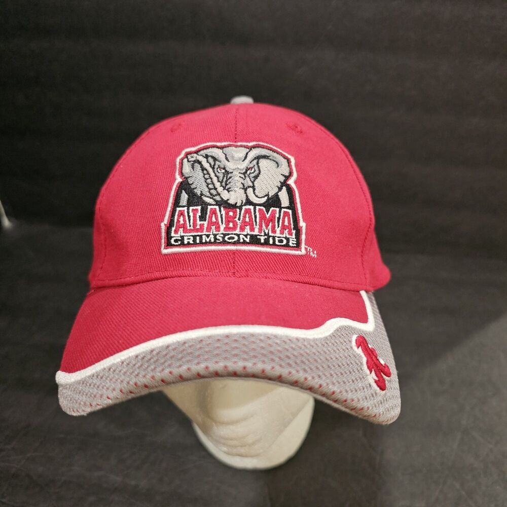 Alabama Crimson Tide Red and Gray Hat Cap. Officially Licensed New
